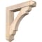 Ekena Millwork Olympic Arts and Crafts Smooth Bracket w/ Offset Brace, Douglas Fir, 5 1/2"W x 26"D x 26"H BKT0604X26X26OLY03SDF - alternate 1